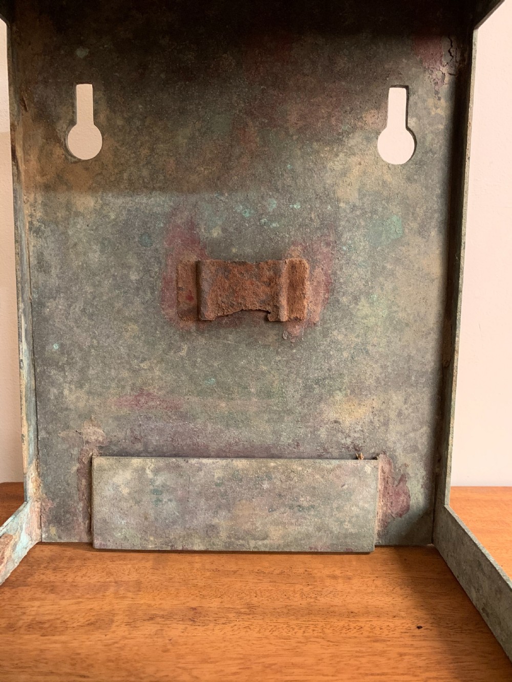 Patinated bronze wall lantern  View XI