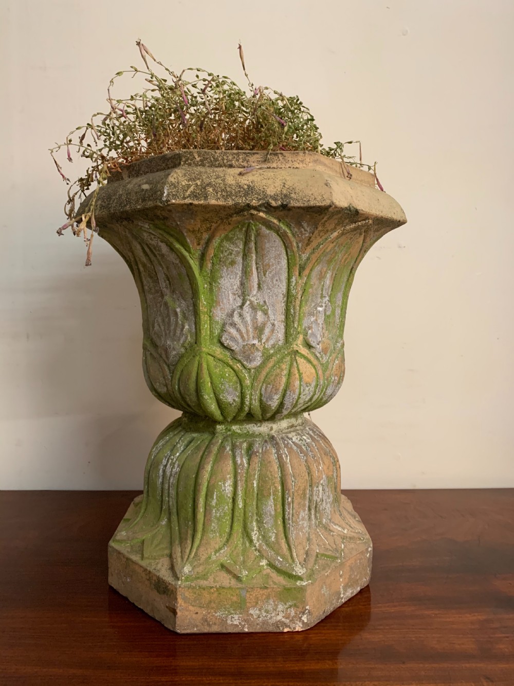 Scottish terracotta garden urn