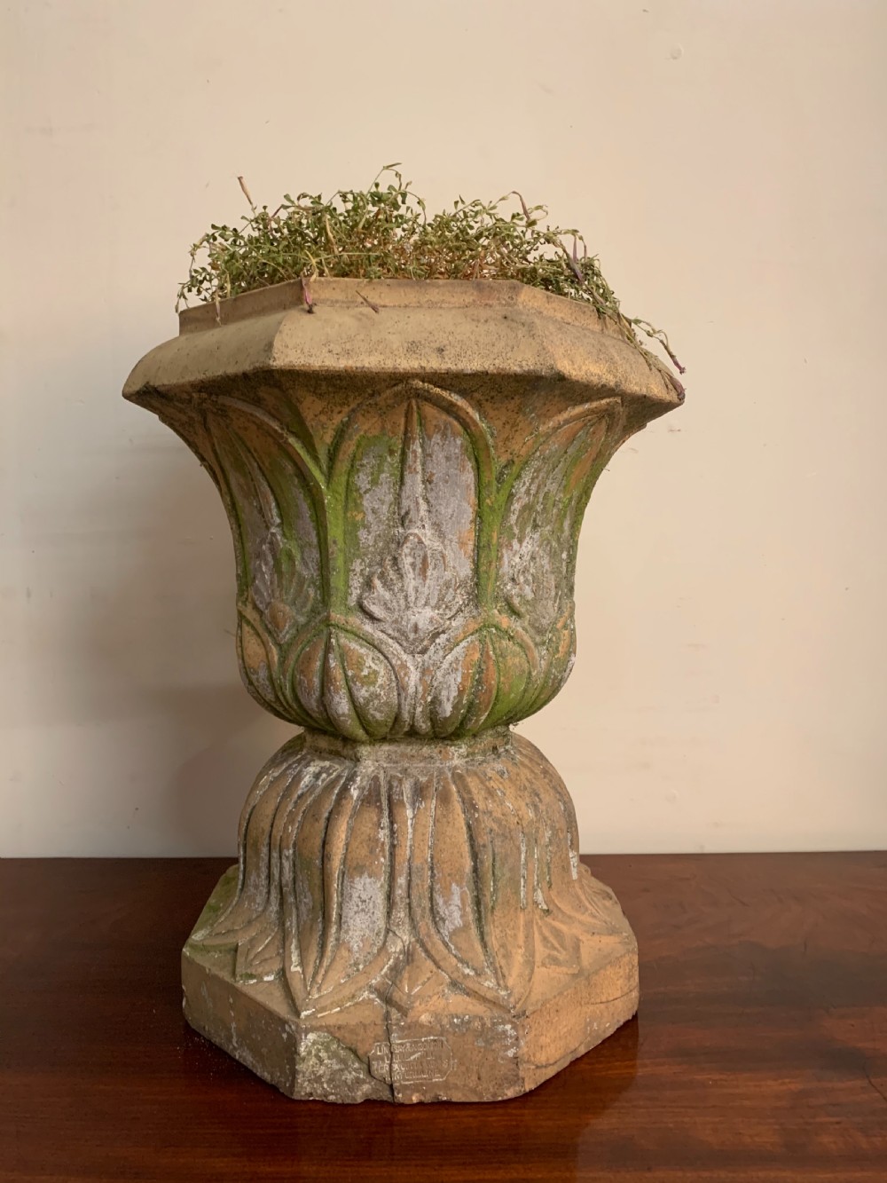 Scottish terracotta garden urn View III