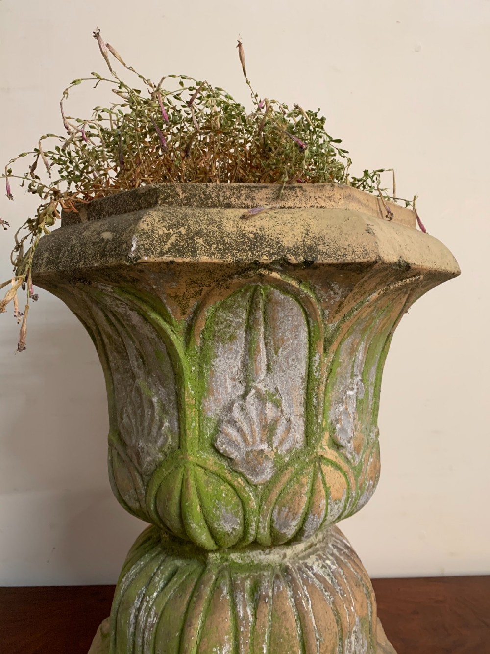 Scottish terracotta garden urn View IV