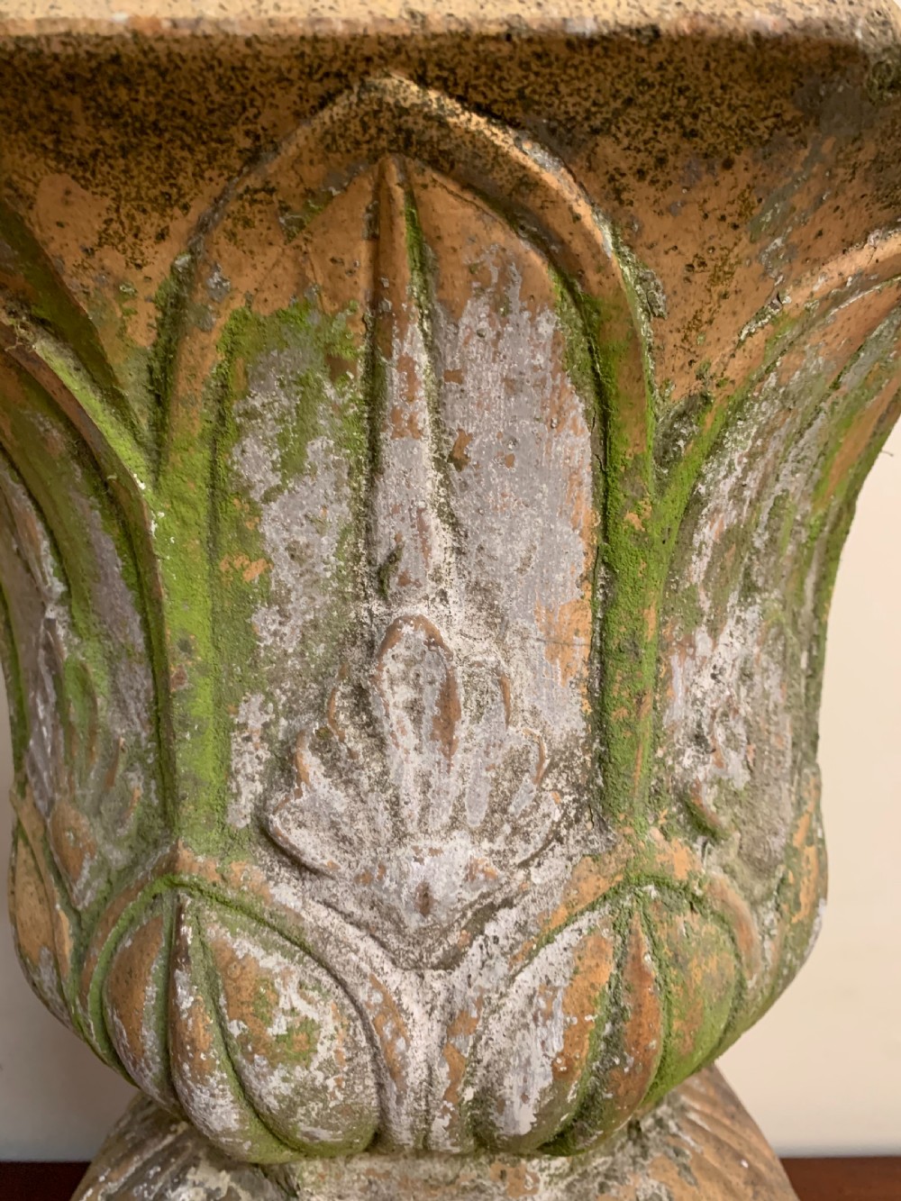 Scottish terracotta garden urn View VI