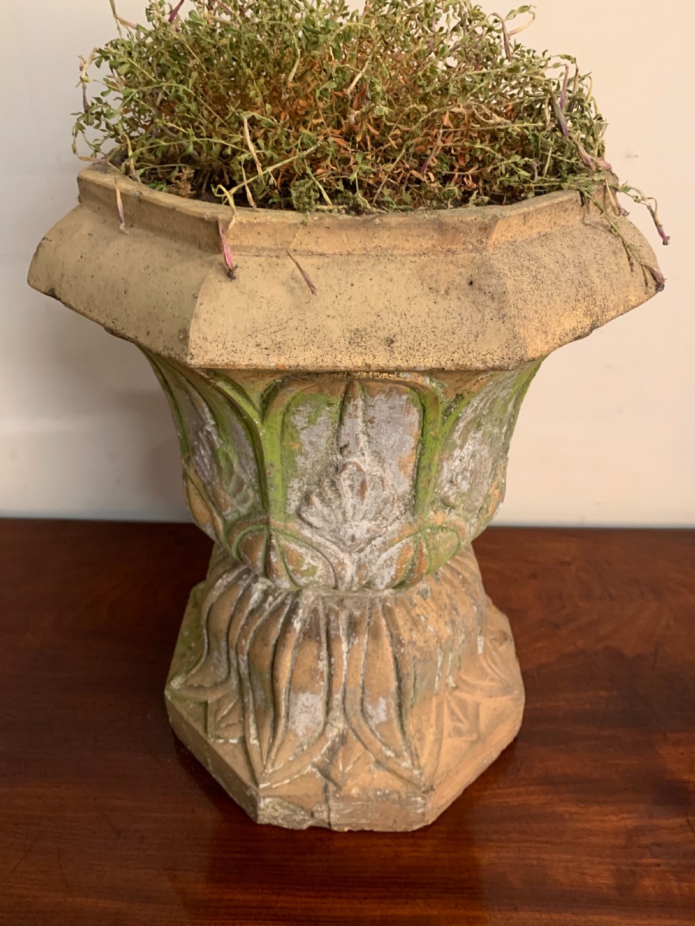 Scottish terracotta garden urn View IX