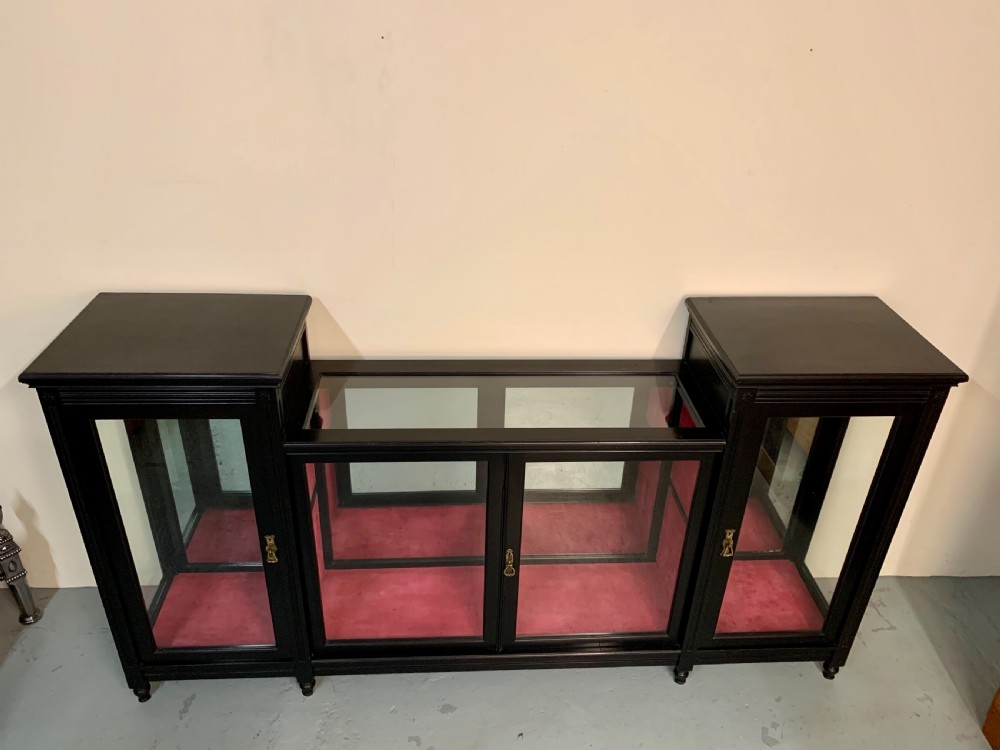 Good ebonised display cabinet  View IV