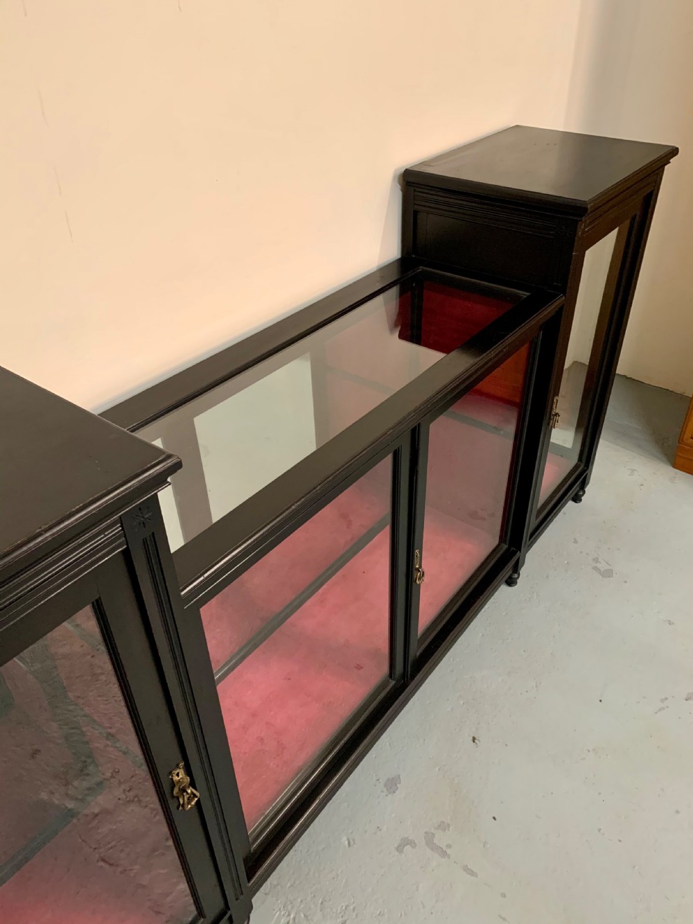 Good ebonised display cabinet  View VII