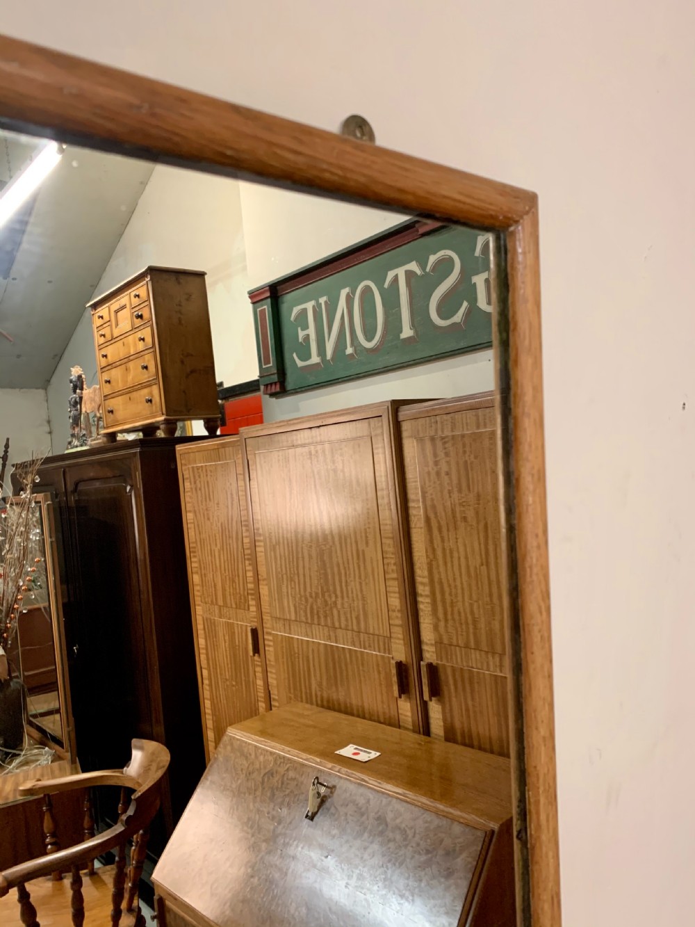 Large oak outfitters mirror  View VIII