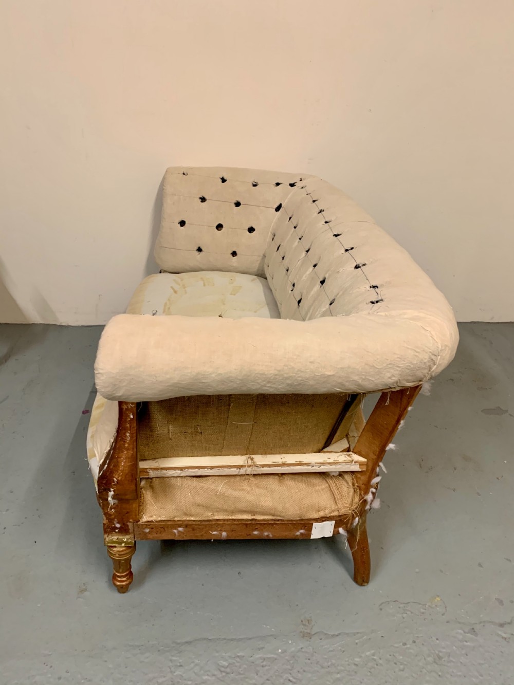Two seat gilt wood sofa View VII