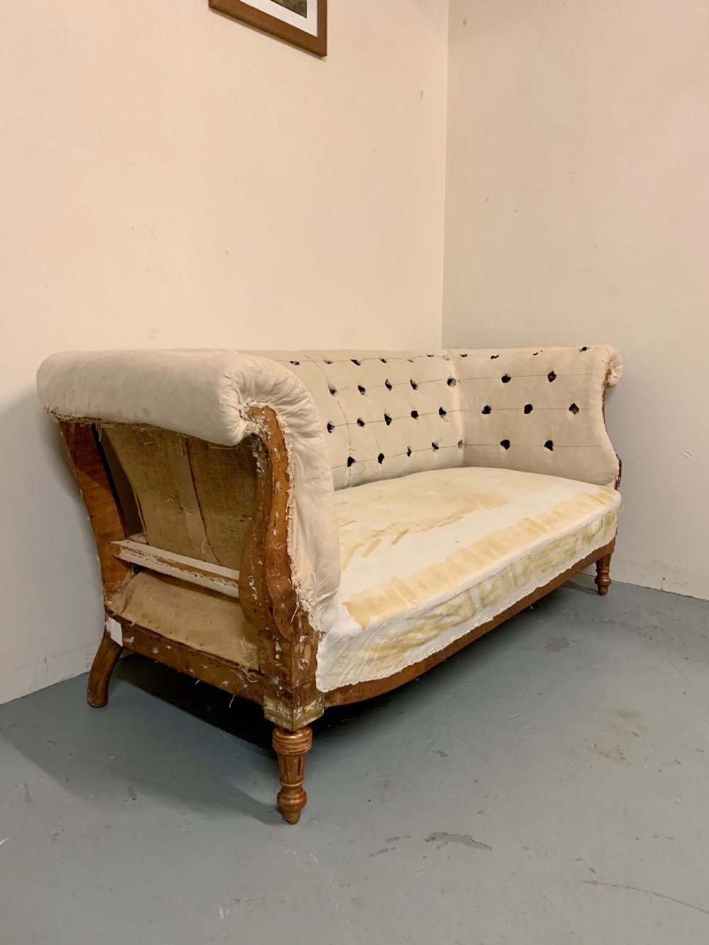 Two seat gilt wood sofa View IX