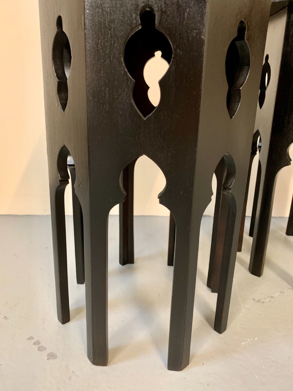 Pair arts and crafts moorish tables View VI
