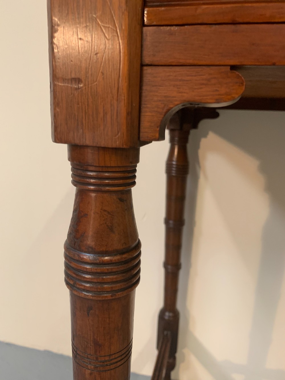 Walnut writing table View XII