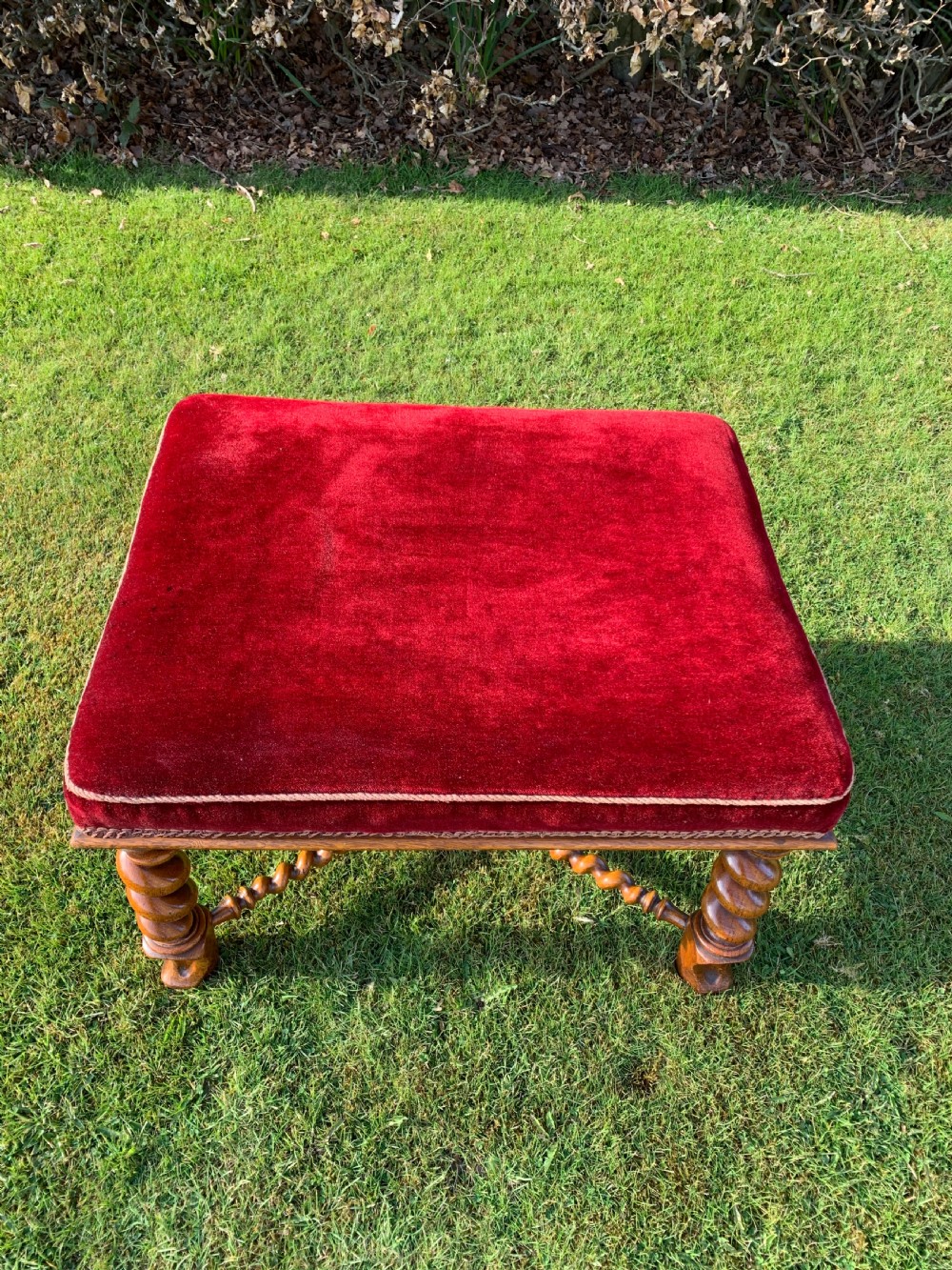 Large Scottish oak stool View VI