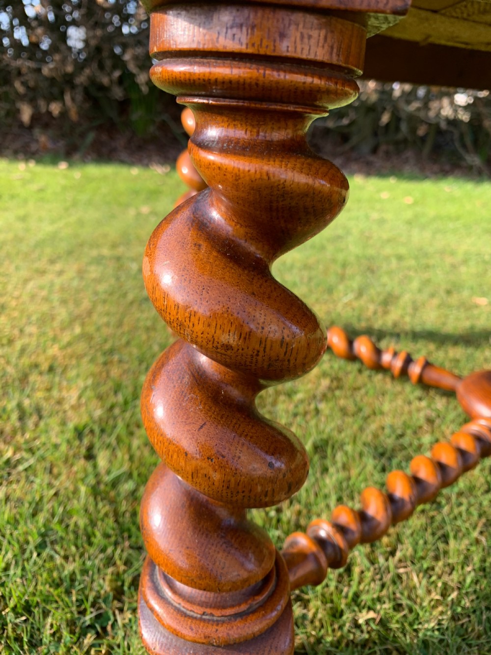 Large Scottish oak stool View VII