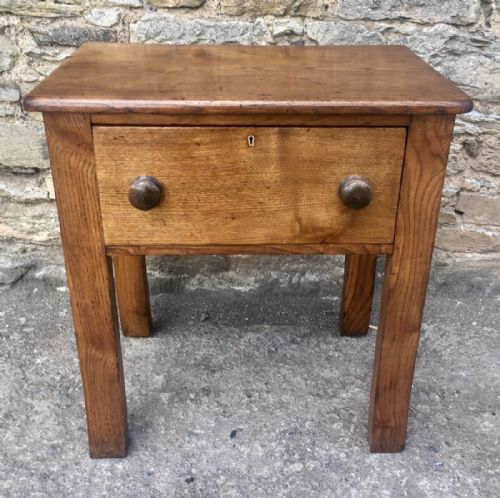 Antique Oak Book Press Table