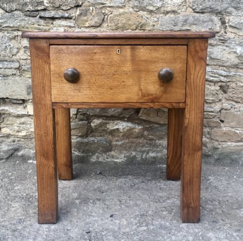 fig 1. Antique Oak Book Press Table