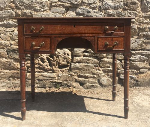 Antique Georgian Oak Lowboy Table