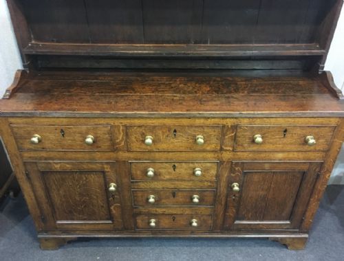 fig 1. Antique 19th Century Georgian Oak Dresser