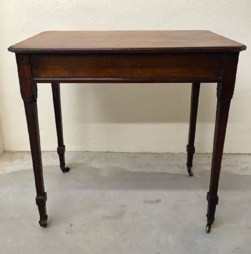 fig 1. Small Elegant Antique Victorian Mahogany Side Table
