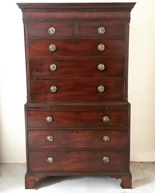 Antique Georgian Mahogany Chest on Chest Tallboy