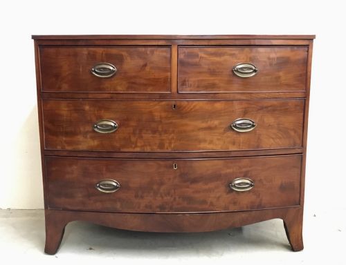 Georgian Mahogany Bow Fronted Chest of Drawers