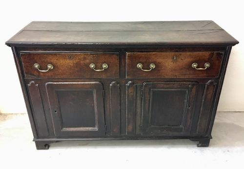 fig 1. Antique 18th Century Oak Dresser Base