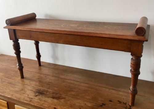 Antique Oak Window Bench Seat