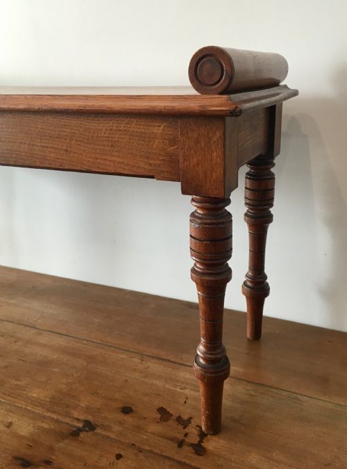 fig 1. Antique Oak Window Bench Seat