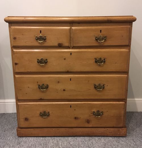 Antique Victorian Pine Chest of Drawers