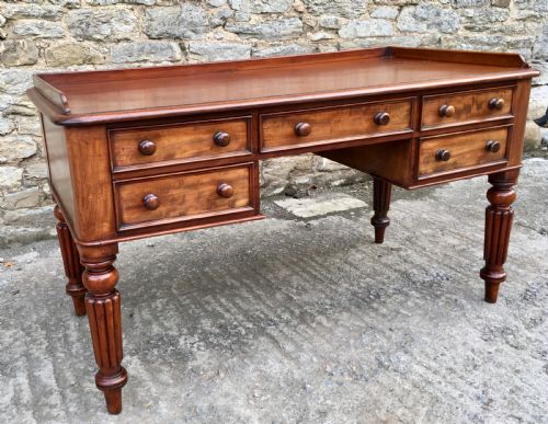 fig 1. Antique Victorian Mahogany Writing Desk