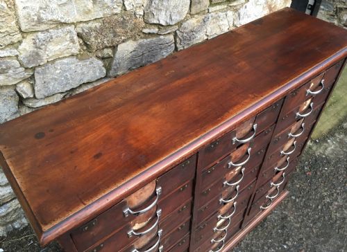 fig 3. Antique Ambergs Patent Cabinet Letter File Drawers