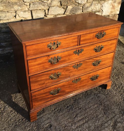 fig 1. Antique Georgian Mahogany Chest of Drawers
