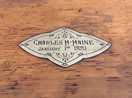 fig 2. Antique Victorian 1881 Oak Games Compendium