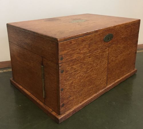 fig 3. Antique Victorian 1881 Oak Games Compendium
