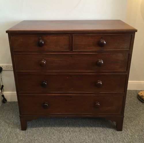 Large Antique Regency Mahogany Chest of Drawers