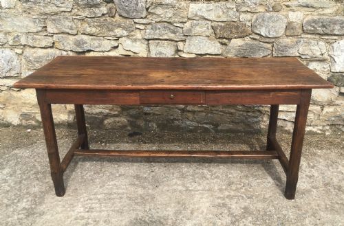 Antique French Farmhouse Elm Dining Table