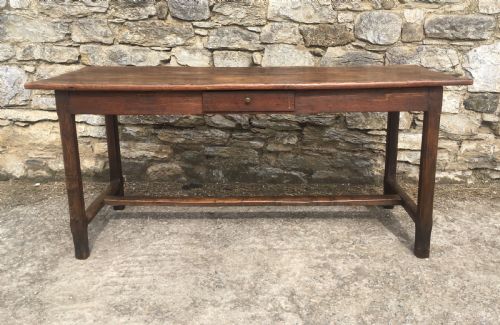 fig 1. Antique French Farmhouse Elm Dining Table
