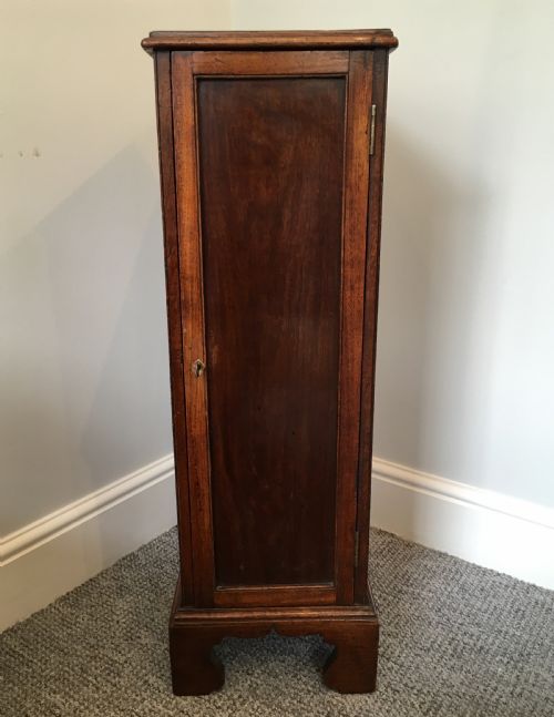 fig 1. Antique Georgian Tall Mahogany Collectors Cabinet