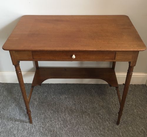 Antique Mahogany Side Table with Drawer
