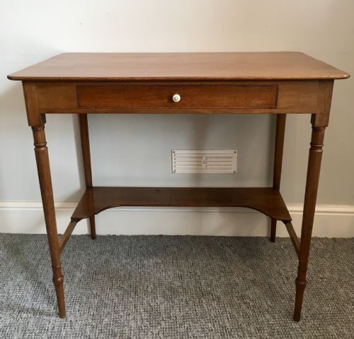 fig 2. Antique Mahogany Side Table with Drawer