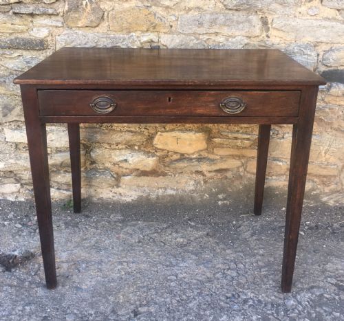 Georgian Mahogany Side Table with Drawer