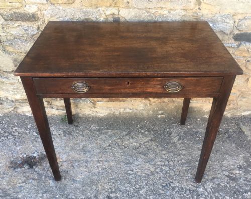 fig 1. Georgian Mahogany Side Table with Drawer