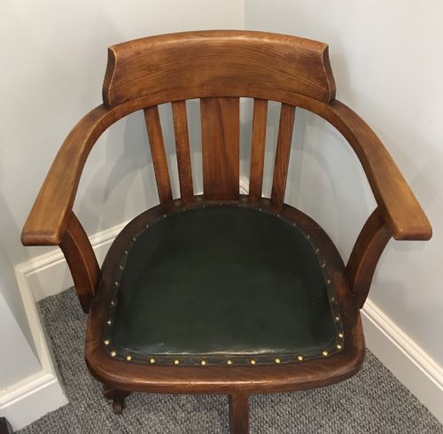 fig 2. Antique Swivel Office Desk Chair