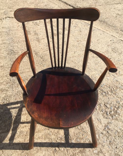 Unusual Small Arts and Crafts Carver Chair