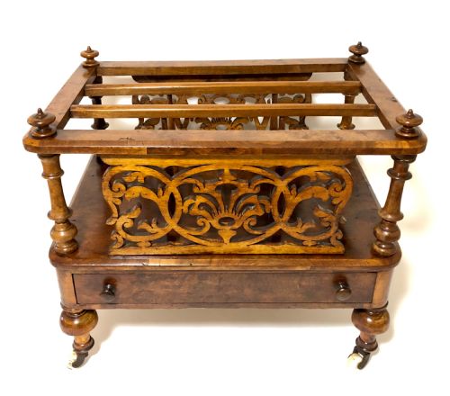 Victorian Walnut Canterbury