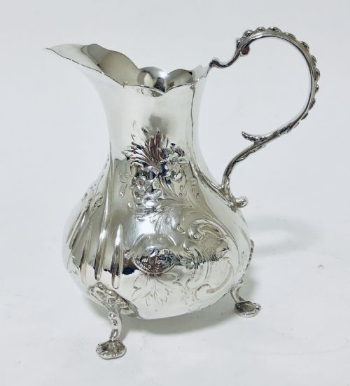 Victorian Solid Silver Milk Cream Jug