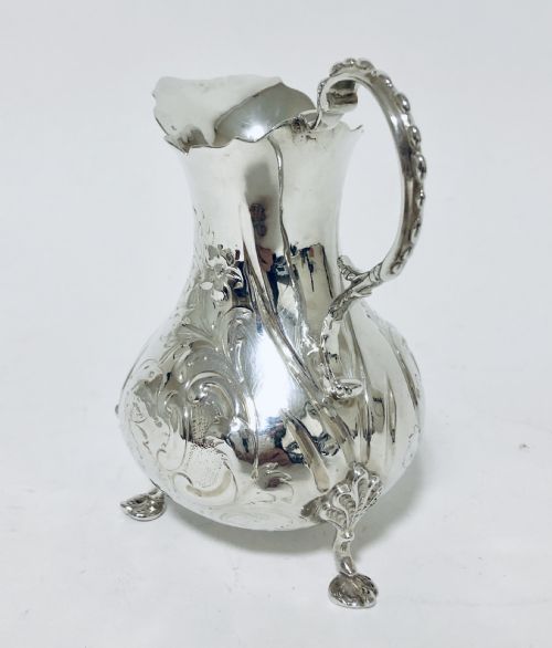 fig 1. Victorian Solid Silver Milk Cream Jug