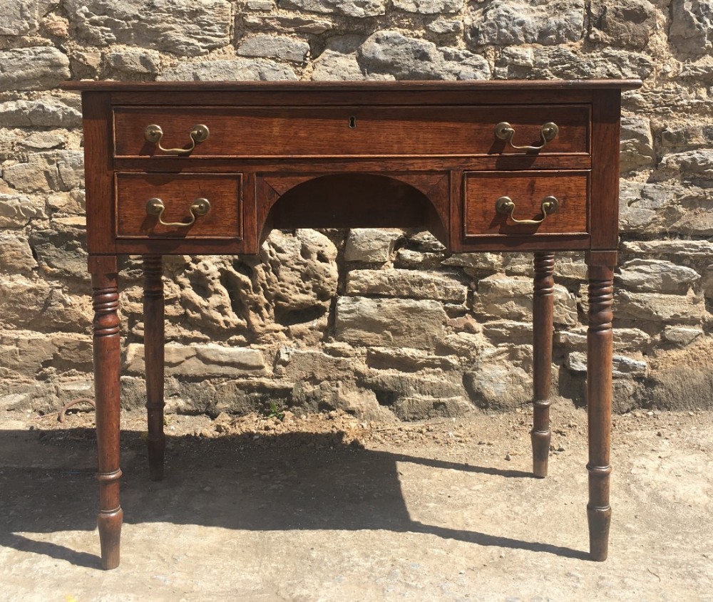 Antique Georgian Oak Lowboy Table