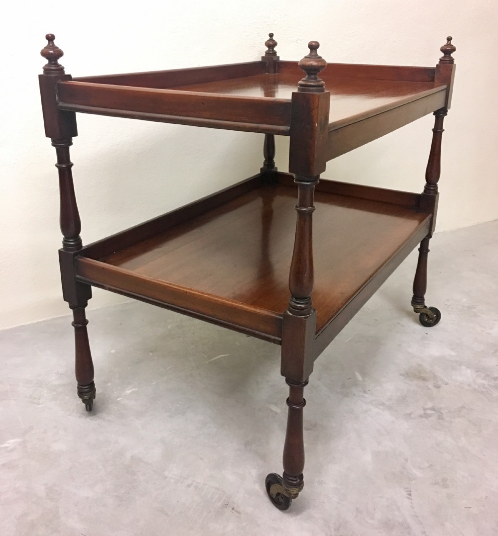 Antique Victorian Small Mahogany Two Tier Trolley What Not View VIII