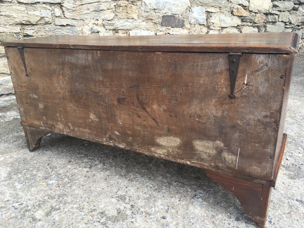 Antique 18th Century Elm and Pine Sword Chest Coffer View XIII