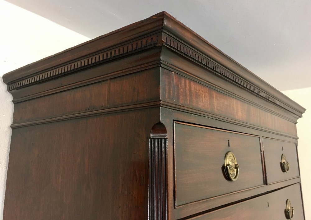 Antique Georgian Mahogany Chest on Chest Tallboy View IV