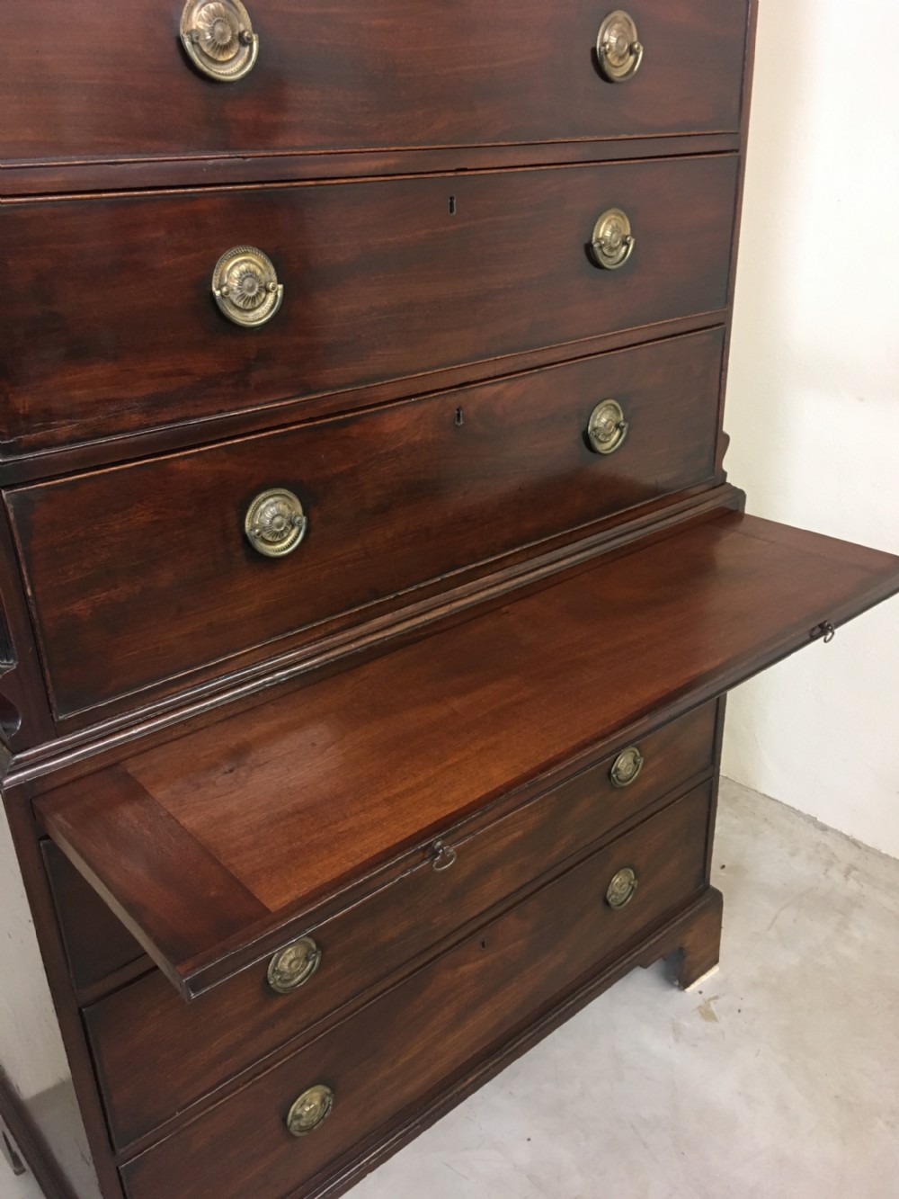 Antique Georgian Mahogany Chest on Chest Tallboy View VI