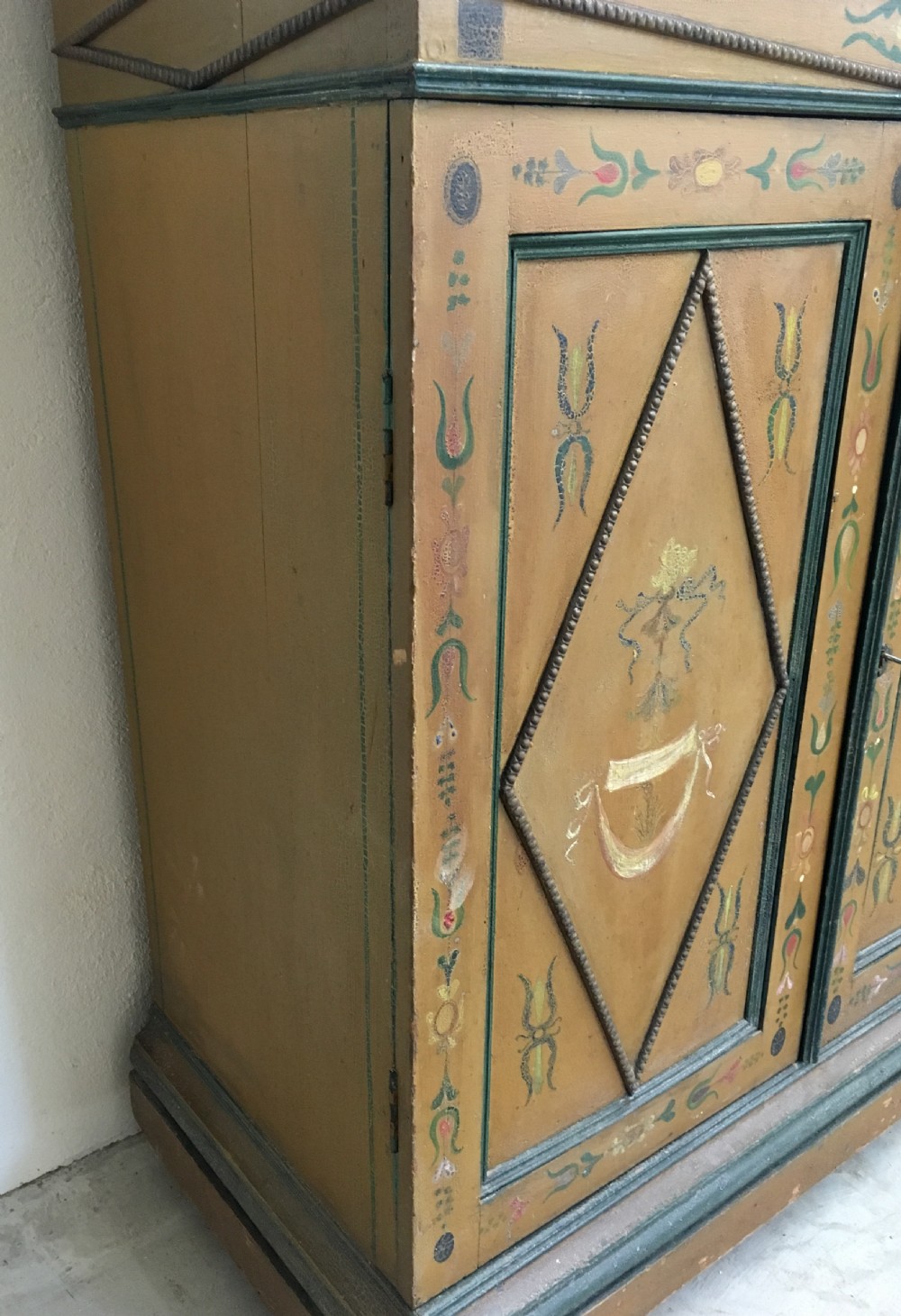 Antique Painted Cupboard El Rico Habana Cigars View XIII